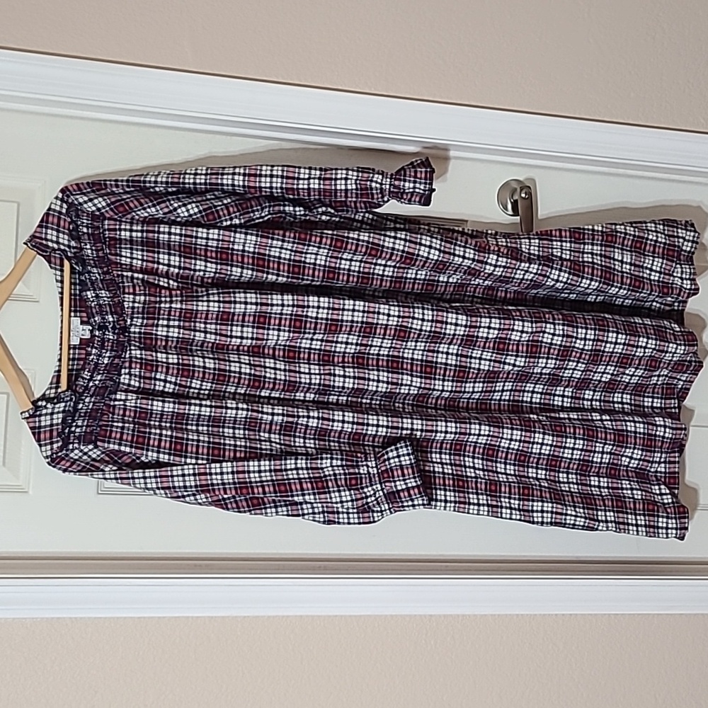 Erika Taylor Intimates Flannel Plaid Nightgown 100% cotton size large